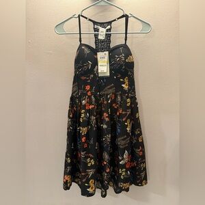 American Rag Black Floral dress nwt